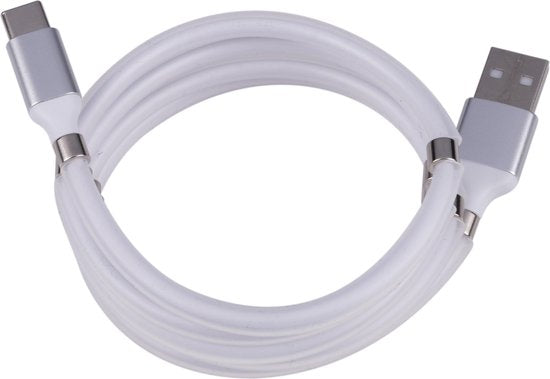 Grundig USB-C-Kabel - Magnetisch - 1 Meter - Weiß