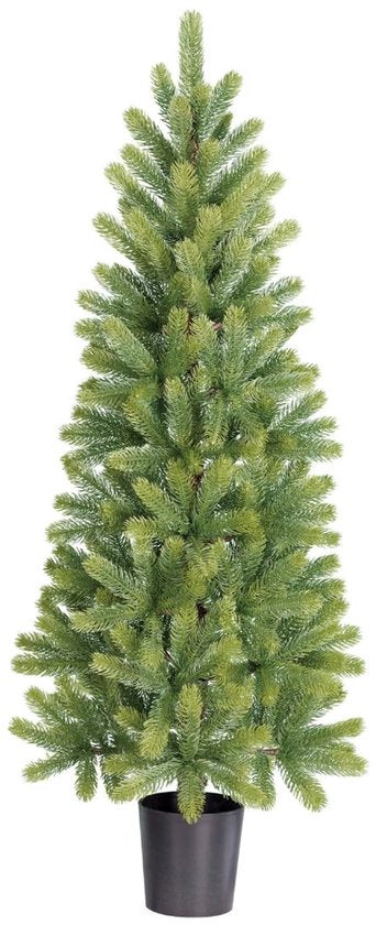 Black Box Trees Nagoya Kunstweihnachtsbaum H120 x Ø50 cm – Weihnachtsbaum für den Innenbereich – Kunstbaum mit 212 PE-Tannenzweigen – Schlankes Modell Ø60 cm – Grün