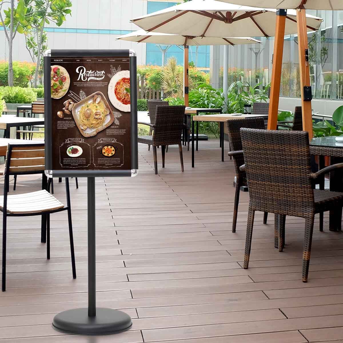 Coast Display stehend - Drehbar - 33 x 45 x 134 cm - Schwarz