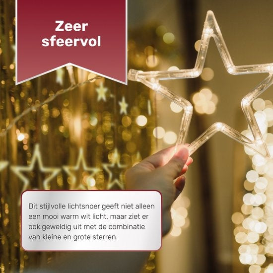 Giftmas Star Curtain - Weihnachtsbeleuchtung - 2.5m