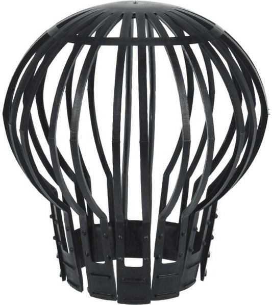 Schutzkappe/Laubfänger Fallrohr 2St. - schwarz - Ø12,5 x H14,5