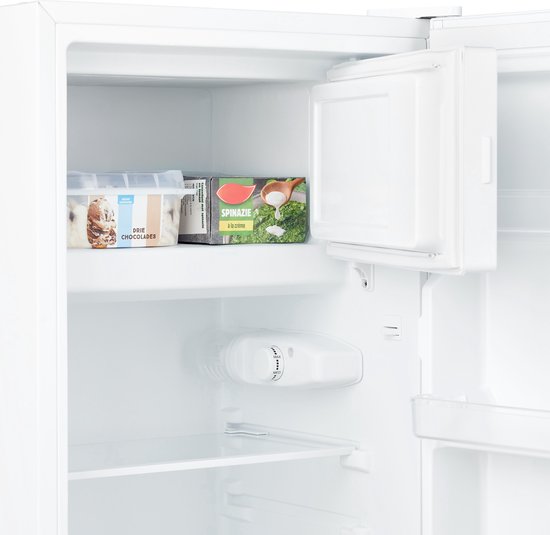 Inventum KV471W Tischkühlschrank 80 Liter - Mit Gefrierfach - 47,5 cm breit - LED-Beleuchtung - Geeignet für Wohnmobile - Freistehend - Weiß