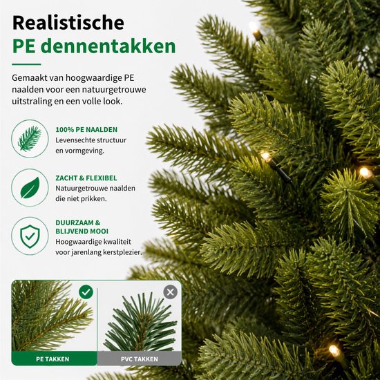 Black Box Trees Nagoya Kunstweihnachtsbaum mit Beleuchtung – Kunstbaum H 90 x T 42 cm – Kunstweihnachtsbaum im Kunststofftopf – Weihnachtsdekoration für den Innenbereich – mit Batterie und Timer – 175 Zweige – Grün