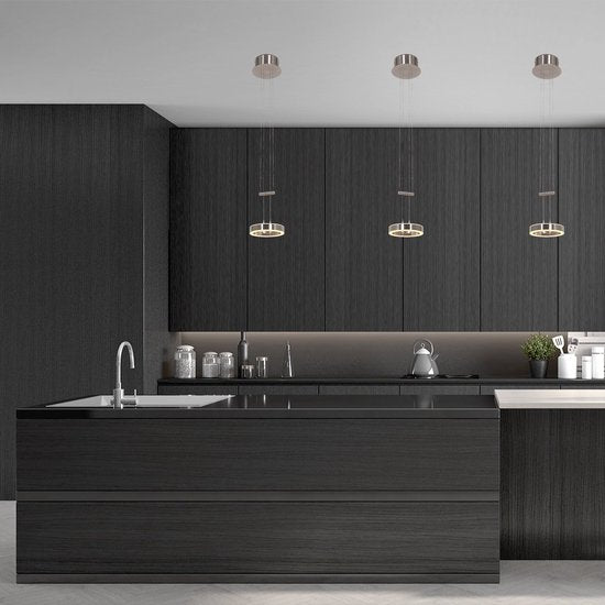 Hängeleuchte Piola 3500ST aus Stahl, höhenverstellbar, modern, Steinhauer