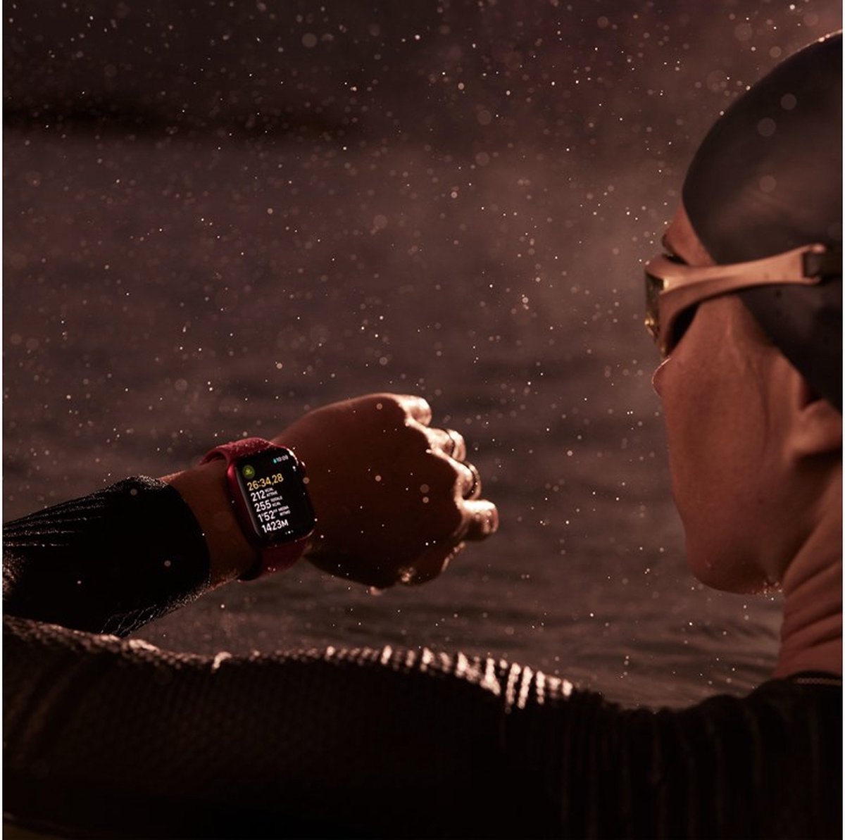 Apple Watch Series 9 - 45mm - Mitternachts-Aluminiumgehäuse mit Mitternachts-Sportband - M/L