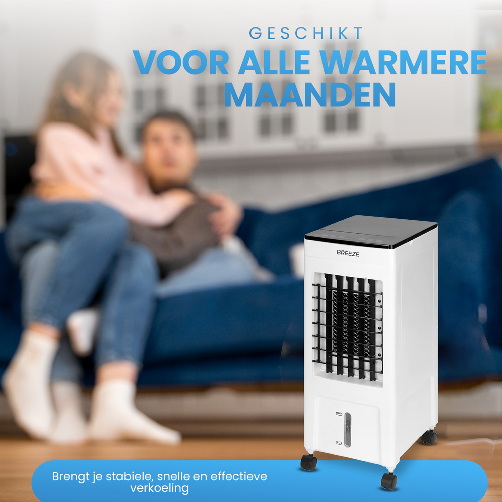 Breeze Mobile Air Conditioner 2.0 - 10.000 BTU - 35 x 30 x 68 cm - Weiß