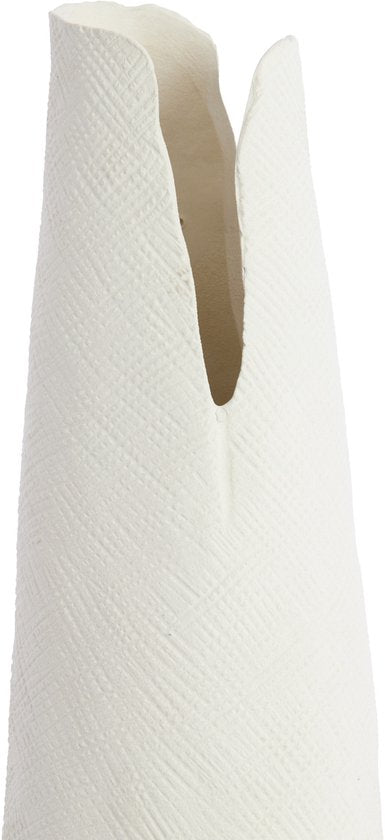 Light & Living MESA Keramikvase in Creme - 19,5x19x92 cm