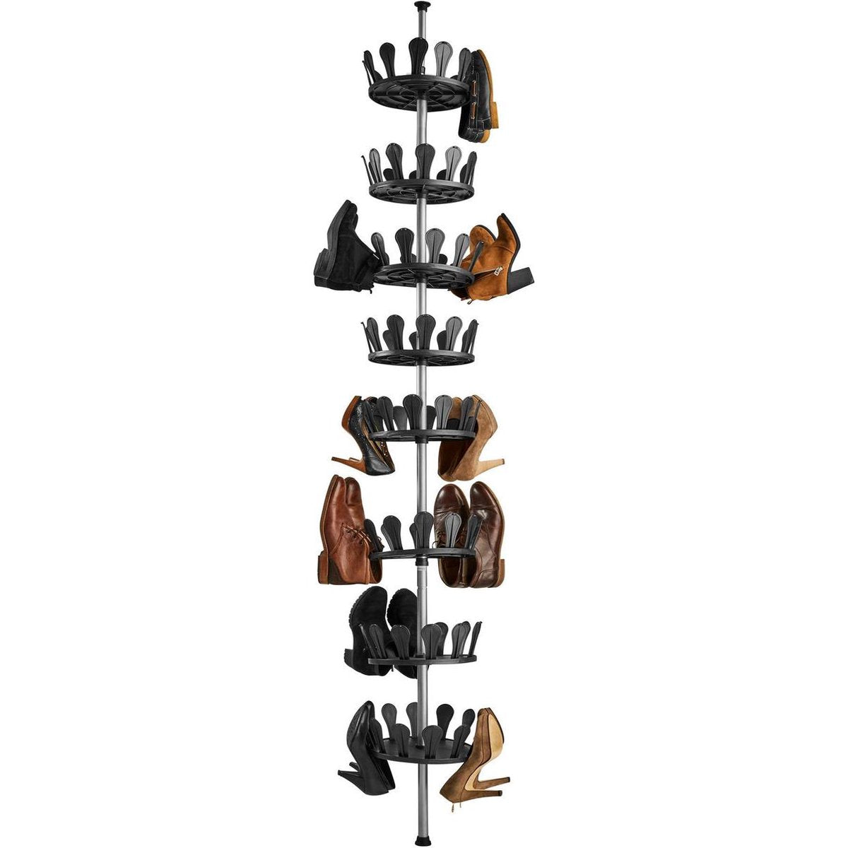 tectake - Schuhkarussell - für 96 Schuhe - 402645