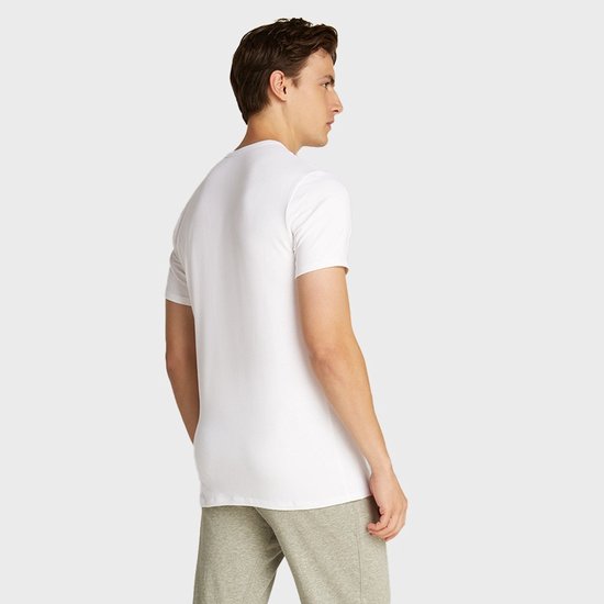 Calvin Klein Herren 3er-Pack T-Shirts mit Rundhalsausschnitt, weiß