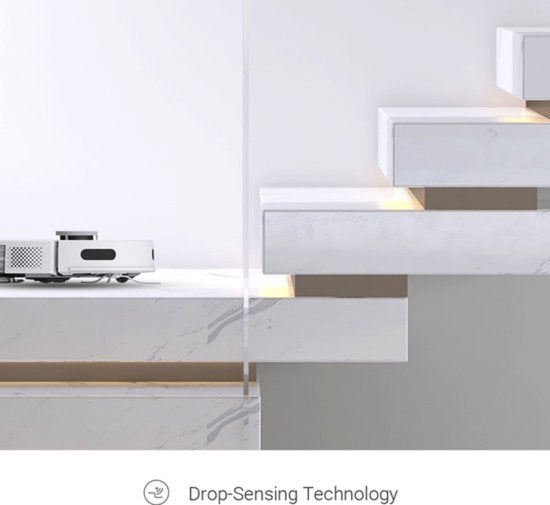 EZVIZ RE4 Plus – Roboterstaubsauger mit Wischfunktion, 4000 Pa Saugkraft, automatische Entleerungsstation, Navigation und Hindernisvermeidung – Kompatibel mit Google Assistant und Alexa – Schwarz