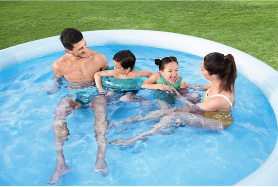 Bestway – Fast Set – Aufblasbares Schwimmbecken inklusive Filterpumpe – 305 x 66 cm – rund