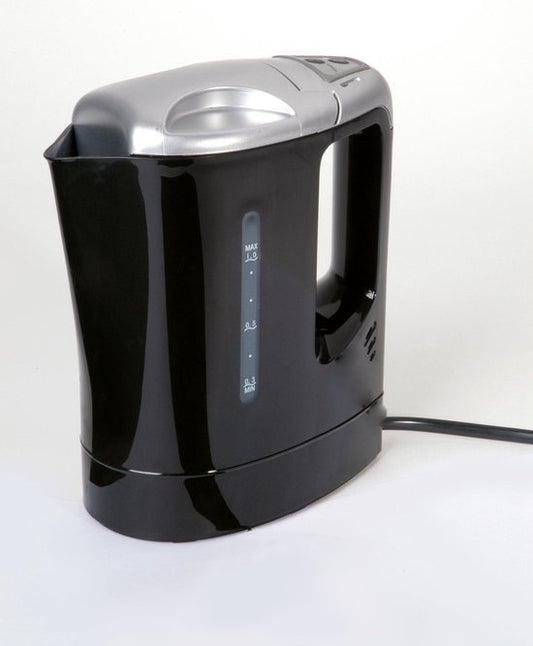 All Ride Wasserkocher 24V - 0.8L - Reisewasserkocher - für LKW, Auto, Boot und Wohnwagen - Thermoschutz - automatische Abschaltung - Schwarz