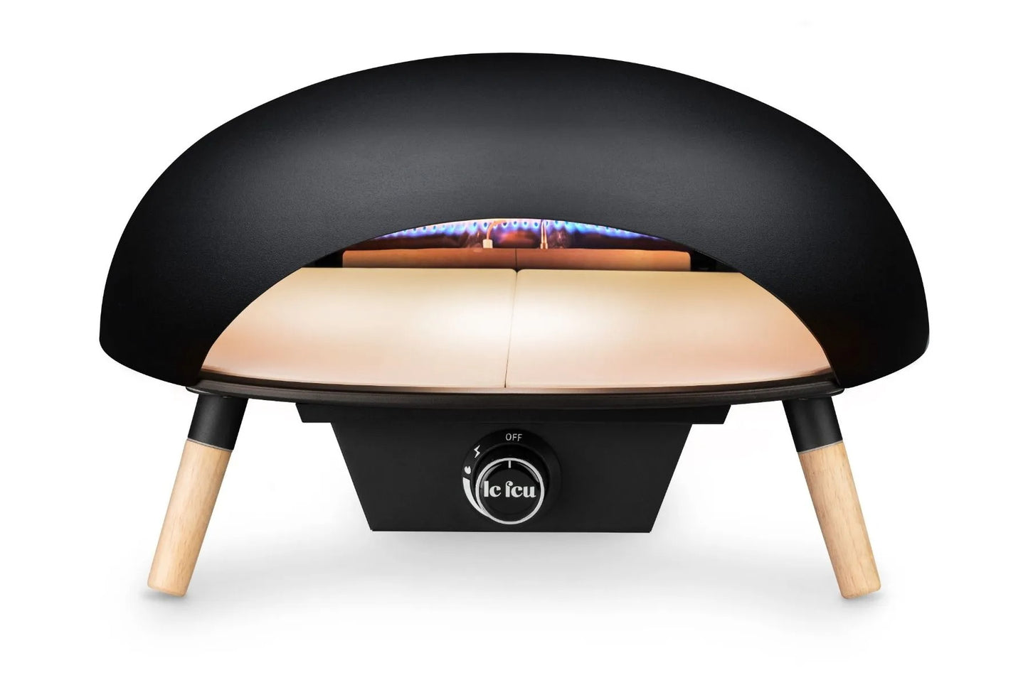 Le Feu Turtle 3.0 Gas-Pizza-Ofen  - Ø52 cm - H30 cm - T47,7 cm - Schwarz