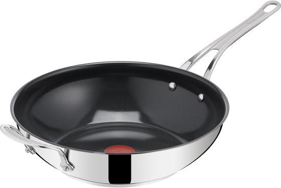 Jamie Oliver by Tefal Classic Cook Keramik-Wokpfanne 30 cm + 1 Pfannenschutz – Induktion – PFAS-frei