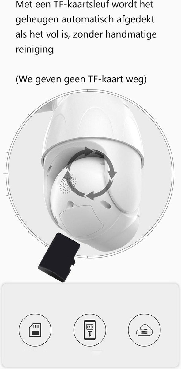 Fuegobird Wifi Smart Wasserdicht IP66 WIFI IP Kamera-Außenbereich drehbar und schwenkbar Full HD 1080P-1 Zoll kleine Dome Kamera