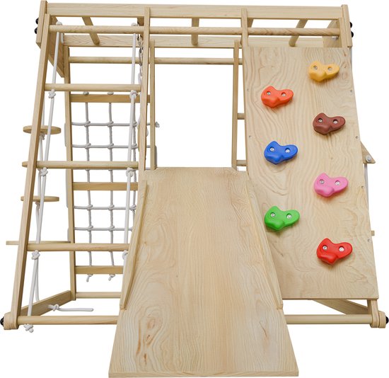 Maxi-Kinderspielplatz - Mit Rutsche - Natürliche Spielgeräte