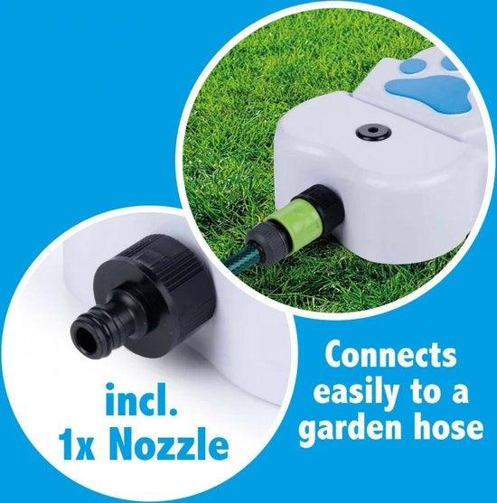 maxxpro Wasserfontäne mit Pedal - inkl. Sprinkler Gartenschlauchanschluss - Spielzeug für draußen