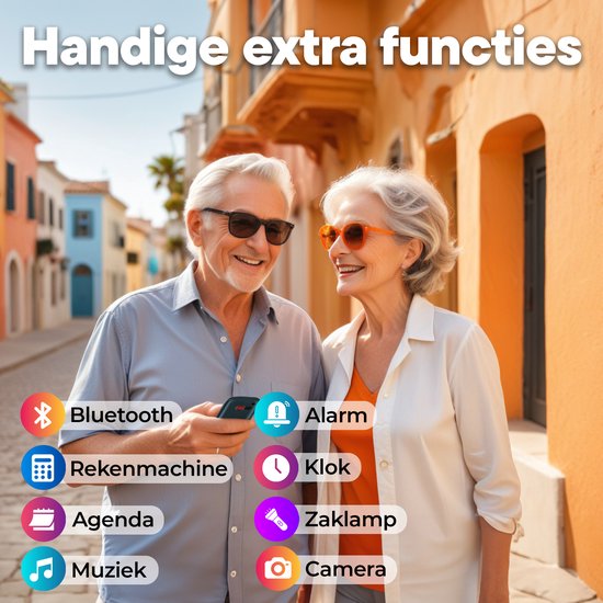 Denver Seniorenhandy 4G - Große Tasten - SOS-Taste - Smartphone-freies Aufwachsen - Ladestation - GSM - Full NL und FR - BAS18600L