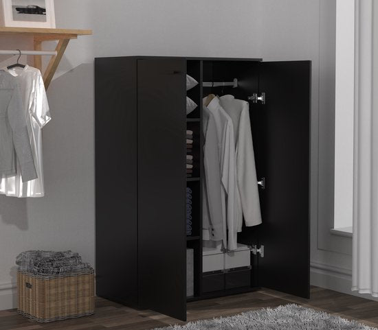 Kinderkleiderschrank - Einlegeböden und Hängeteil - 120 cm hoch