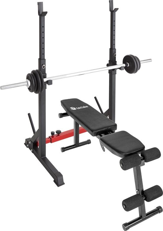 tectake - Hockergestell - Hockergestell - Apollo - schwarz / rot - 404236