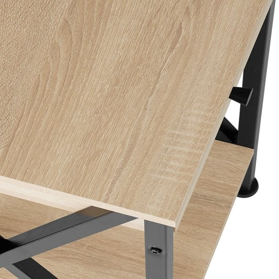 tectake - Beistelltisch Dayton - Industrie - hellbraun -35 x 35 x 70,5 cm - 404452