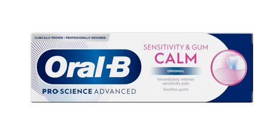 Oral-B Pro Science Advanced Zahnpasta für Zahnfleisch und empfindliche Zähne – Perfekter Schutz – 75 ml