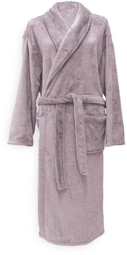 Zohome Bademantel Cara - Bademantel für Frauen und Männer - S - Morgenmantel - Geeignet für die Sauna - Rosa