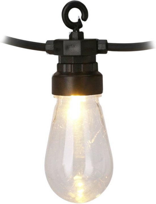 PartyLight LED-Partybeleuchtung – 20 Lämpchen – 12,5 m – warmweißes Licht