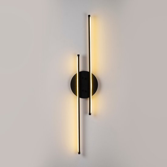 Asir - Wandleuchte - Schwarz - 17 x 86 x 5