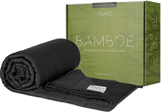 Calmzy Bamboo weighted blanket 9 KG - Beschwerte Decke - 150 x 200 cm - Dunkelgrau