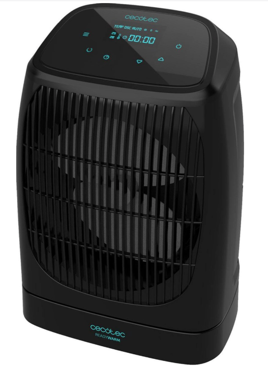 Cecotec Ready Warm 9600 Smart Force Heizlüfter - 2000W - Mit einstellbarem Thermostat & 3 Stufen - Frost- & Überhitzungsschutz - Kunststoff - Schwarz