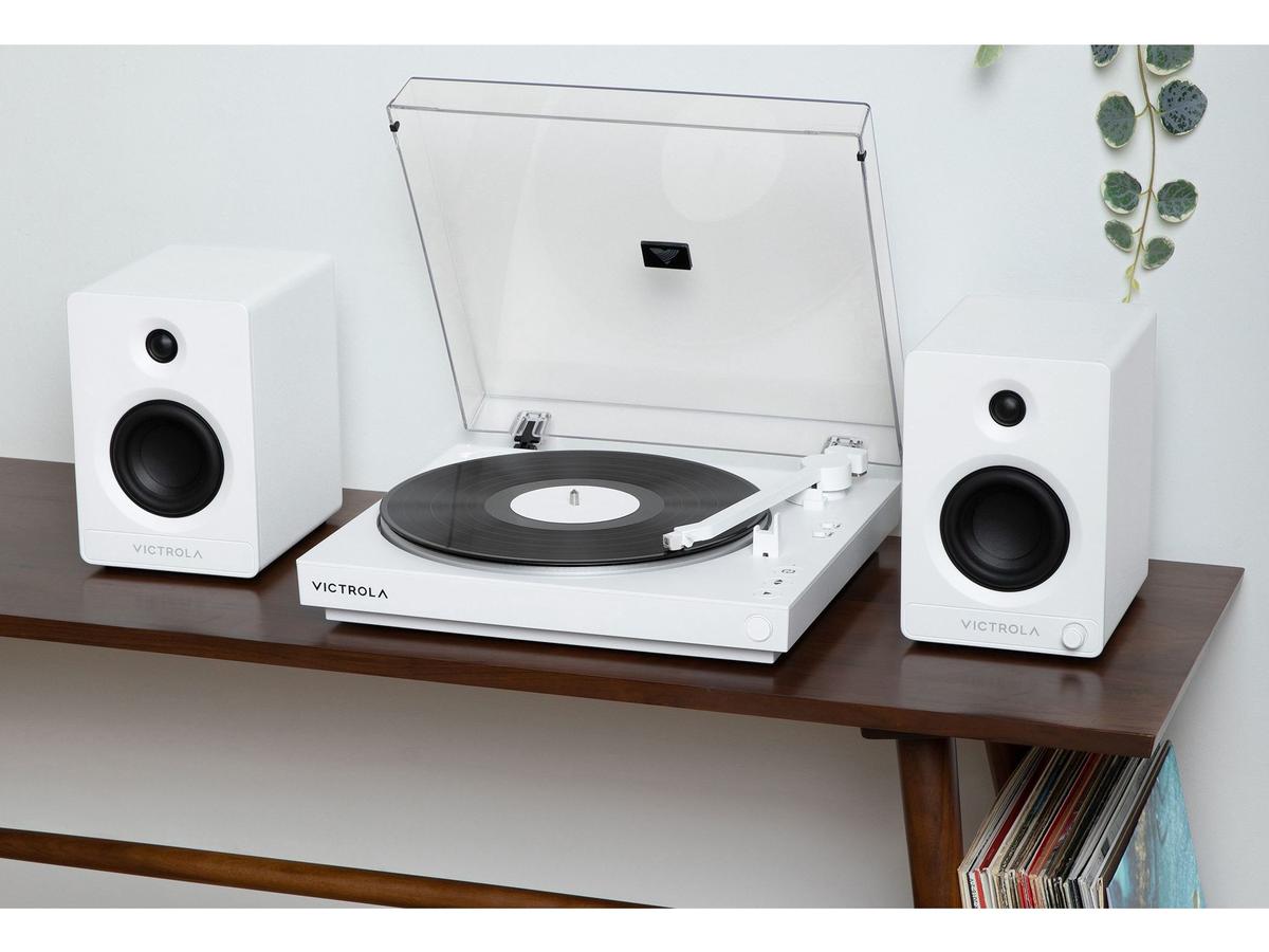Victrola Automatischer Plattenspieler – Vorverstärker – Bluetooth – Weiß