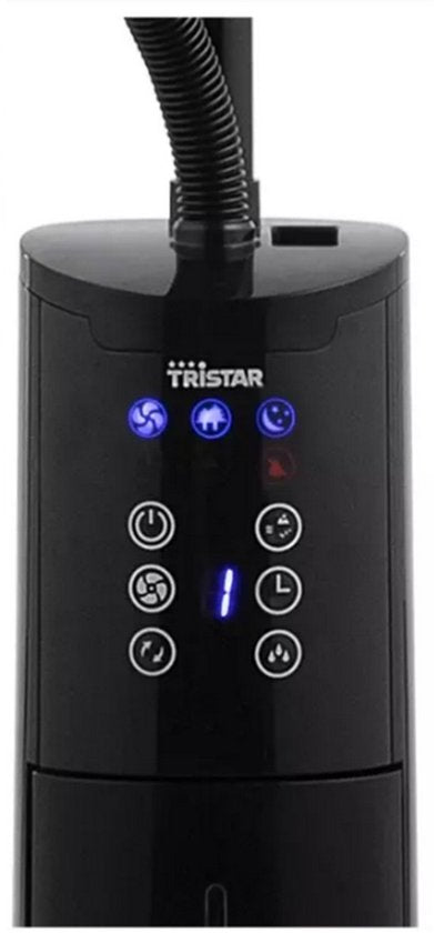 Nebelgebläse 40 cm - Mit Ionisator & Timerfunktion - 3 Geschwindigkeiten - Oszillierend - Tristar VE-5884 - Schwarz