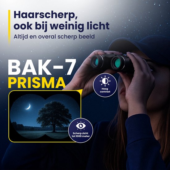 ODESSEY Kompaktfernglas - mit Etui, Wartungskit und Handyhalterung - 8x22 - FMC - BAK-7 - für Erwachsene und Kinder