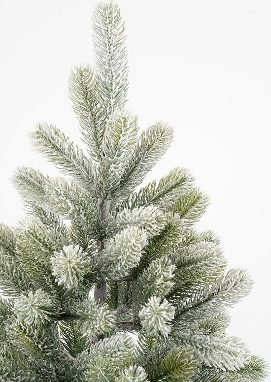 Black Box Trees Nigata Künstlicher Weihnachtsbaum im Topf - H90 x Ø55 cm - Grün gefrostet