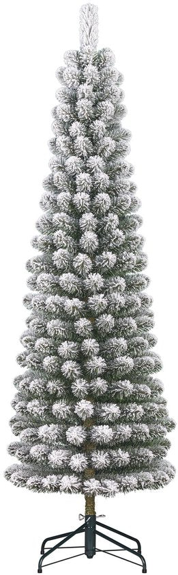 Black Box Trees Kunst-Weihnachtsbaum – Kunst-Weihnachtsbaum H 215 x Ø 56 cm – mit Schnee – Grün, matt