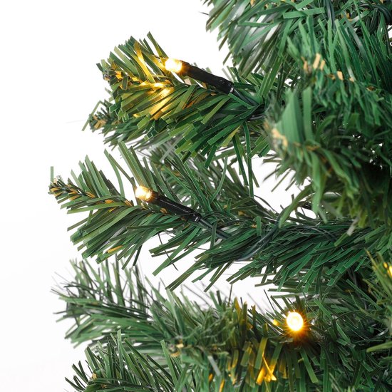 Black Box Trees Norton Weihnachtsbaum- und Weihnachtskranz-Set – 2 künstliche Weihnachtsbäume und 1 Kranz mit LED-Beleuchtung – Grün