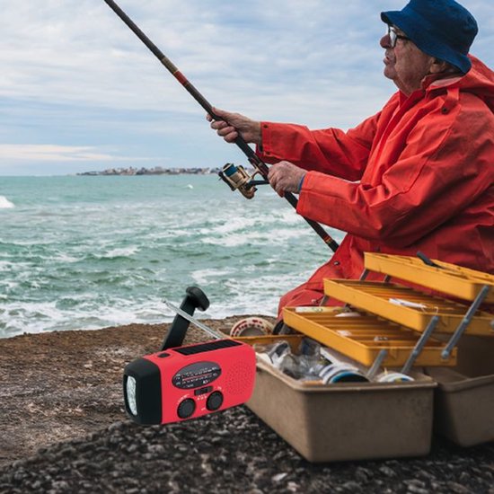 Nexxt Notfallradio – Immer erreichbar, auch ohne Strom – Solar & Handkurbel – Für Notfälle und Outdoor-Aktivitäten