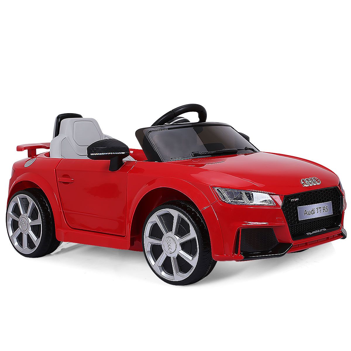 Coast Elektro-Kinderauto – 2 Motoren – Fernbedienung und Musik – rot 104 x 63,5 x 45,5 cm