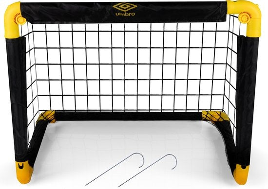 Umbro Fußballtor - faltbares Fußballtor - 50 x 44 x 44cm - Schwarz/Gelb