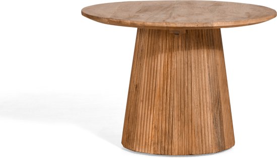 Beistelltisch Viktor Hellbraun - Ø 60 cm - Mangoholz