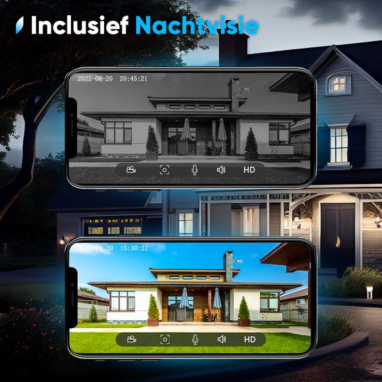 Video-Türklingel mit Kamera - Intelligente drahtlose Türklingel mit WiFi - Wiederaufladbar - Schnurlos mit Batterie - 1080P HD - Sprachfunktion - Kein kostenpflichtiges Abonnement erforderlich