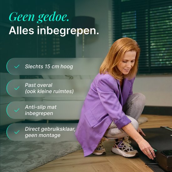 Dreaver Climb – 2-in-1-Laufband, zusammenklappbar, 6 km/h – inklusive App und Zubehör – Laufband – Treadmill – Walking-Band – Walking Pad – für zu Hause
