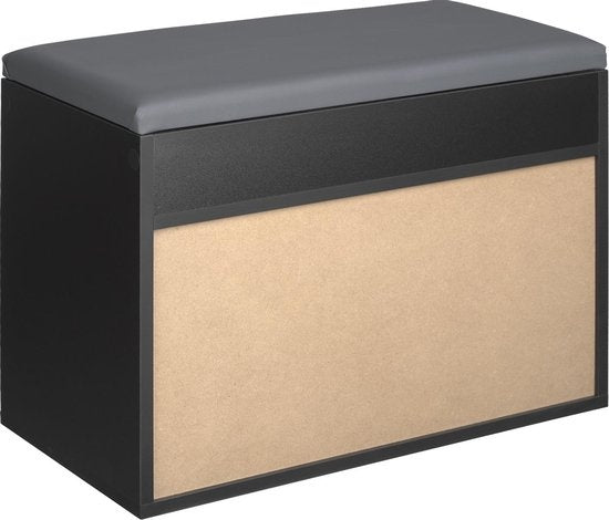 tectake - Schuhbank Jasmina schwarz SKU: 403615
