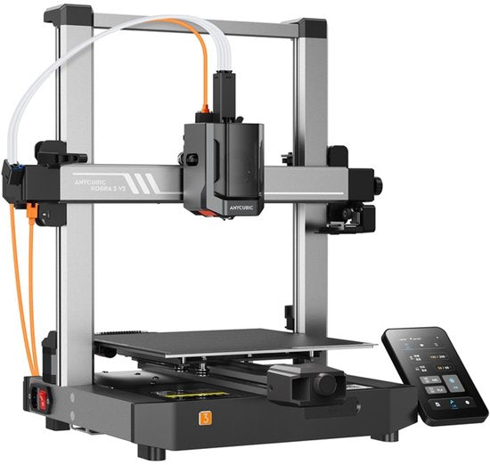 Anycubic Kobra 3 V2 Combo 3D-Drucker – 4/8-Farben ACE Pro Multicolor – 600 mm/s Geschwindigkeit – LeviQ 3.0 Auto-Leveling – 255 × 255 × 260 mm Bauvolumen – Vibrationskompensation – 720p-Kamera – Sofort druckbereit