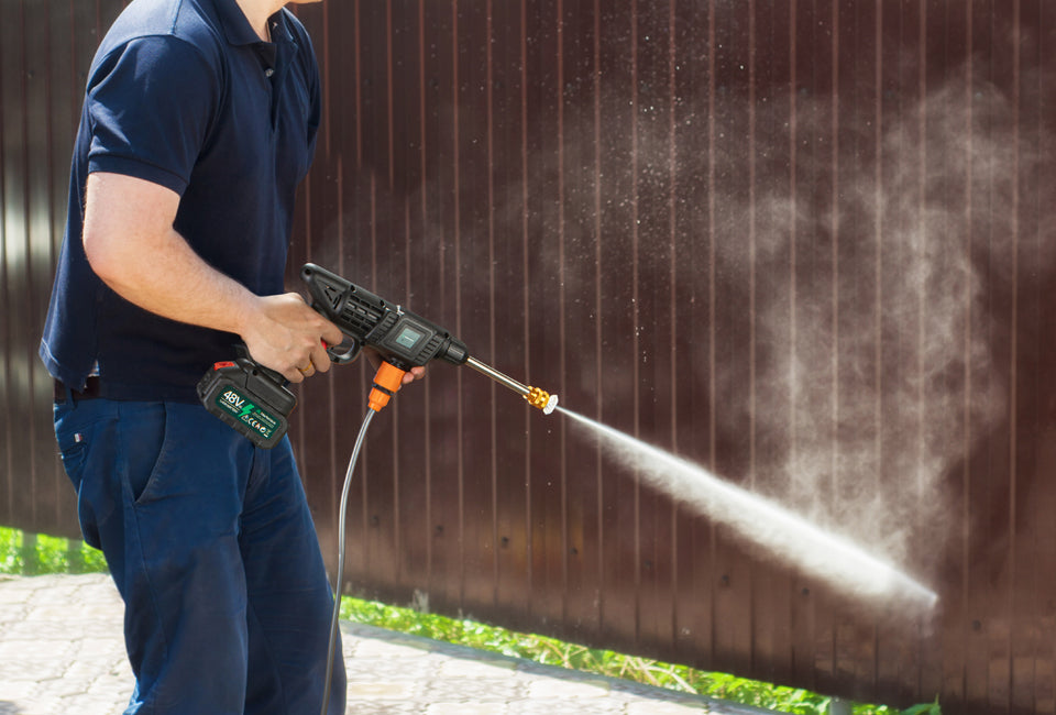 Hortensus 3-in-1 Hochdruckreiniger - Kabellos mit Akku - Kompakt und tragbar