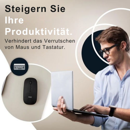 WURK - Professionelle Schreibtischunterlage Kunstleder - Schreibtisch-Organizer - Inklusive Kabelclip - 80x40 -Beige