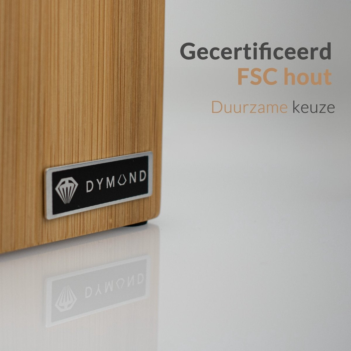 Dymund Messenblok - voor 15+ Messen - Duurzaam FSC Hout - Universeel - Bamboe