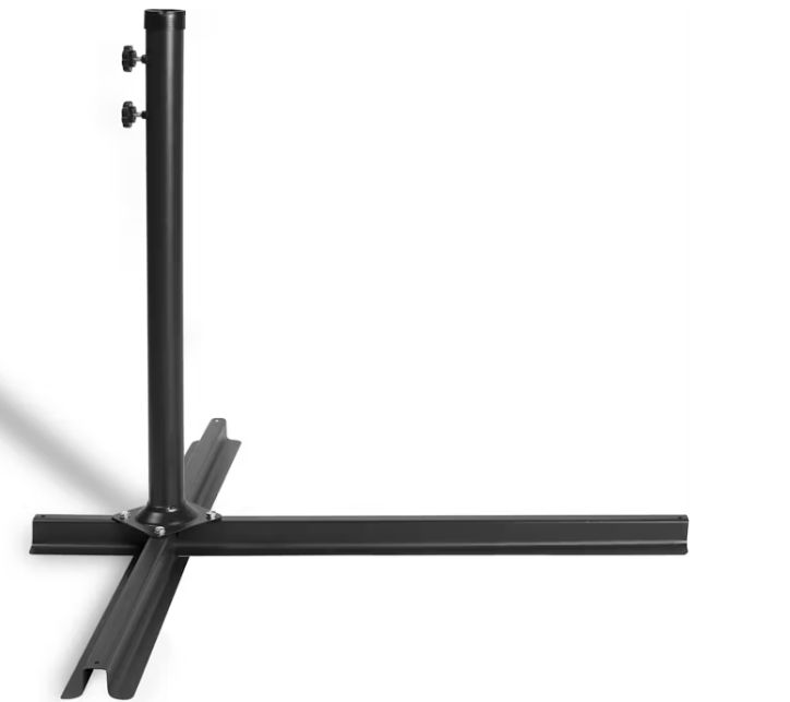 909 Outdoor - Hängesonnenschirm - Ø 300 cm - Mit Kreuzfuß - Anthrazit - Schwebender Sonnenschirm - UV-beständig & wasserabweisend - Verstellbar