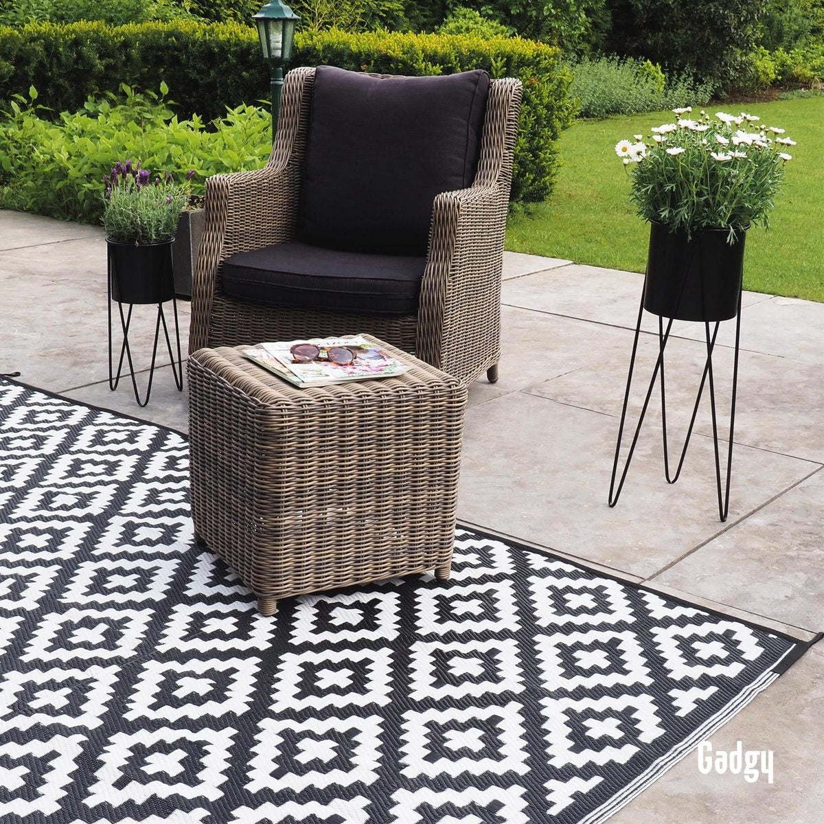 Gadgy Outdoor Rug Rug -270x200 cm - Camping Rug - Picknick Rug - Garden Rug - Outdoor Rug